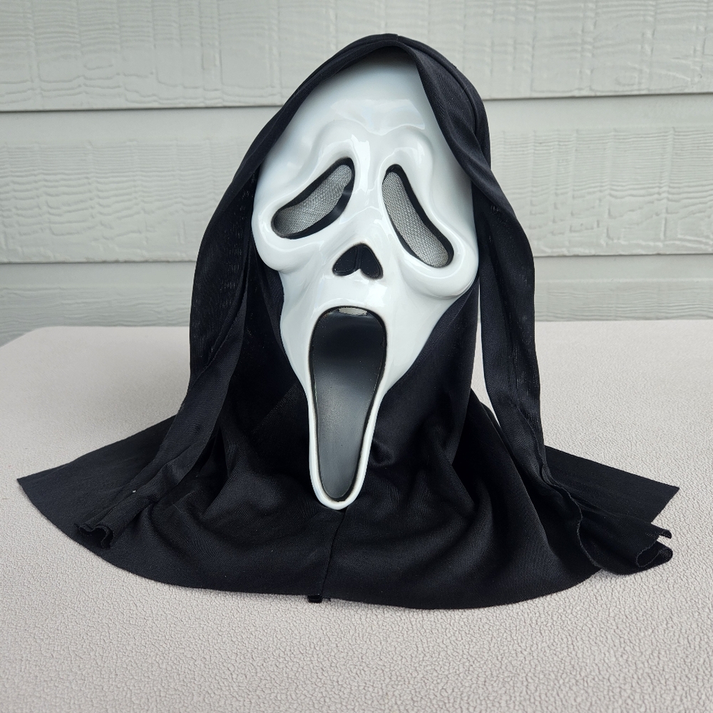 Scream Ghost Face Mask Halloween Costume Hooded Easter Unlimited White Black